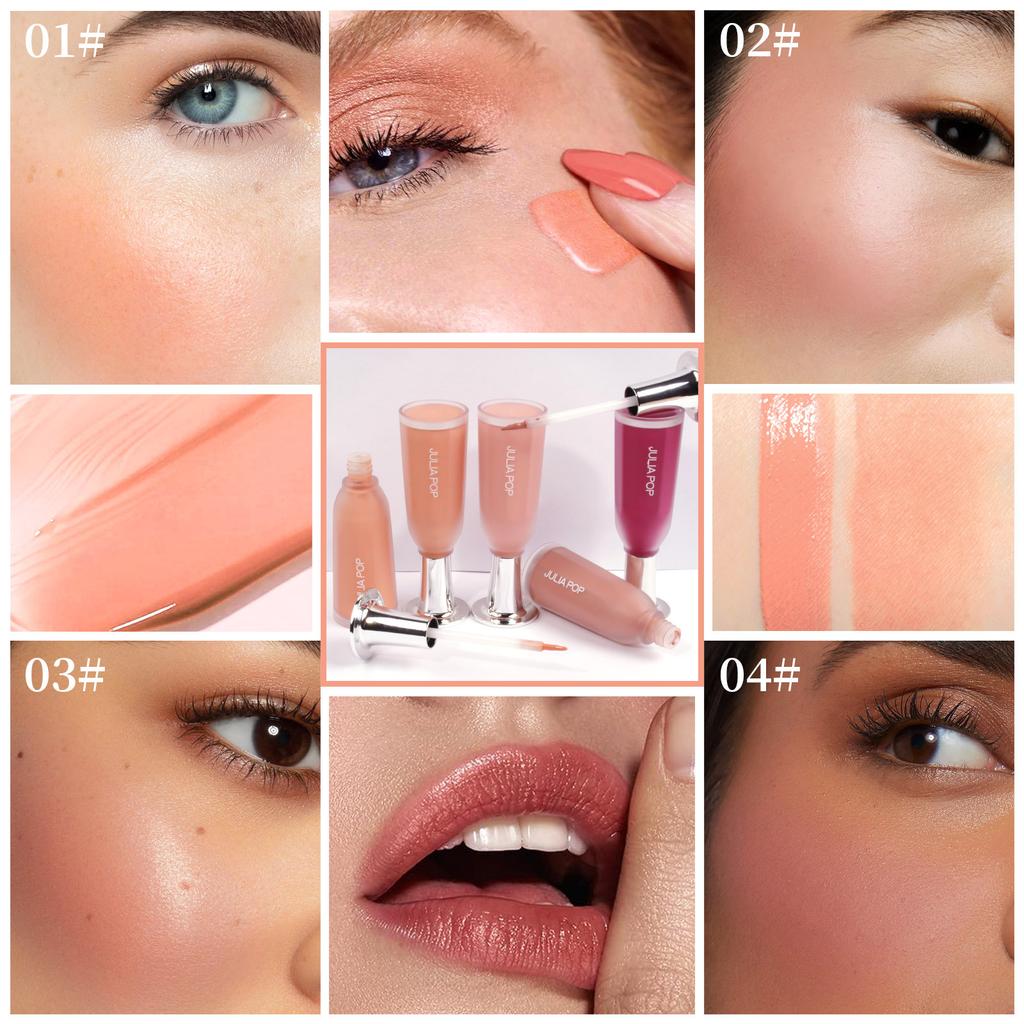 Жидкие румянаНатуральные румянаРозовый персикНюдовый макияжЦветовой лифтингВыбранные горячие цвета