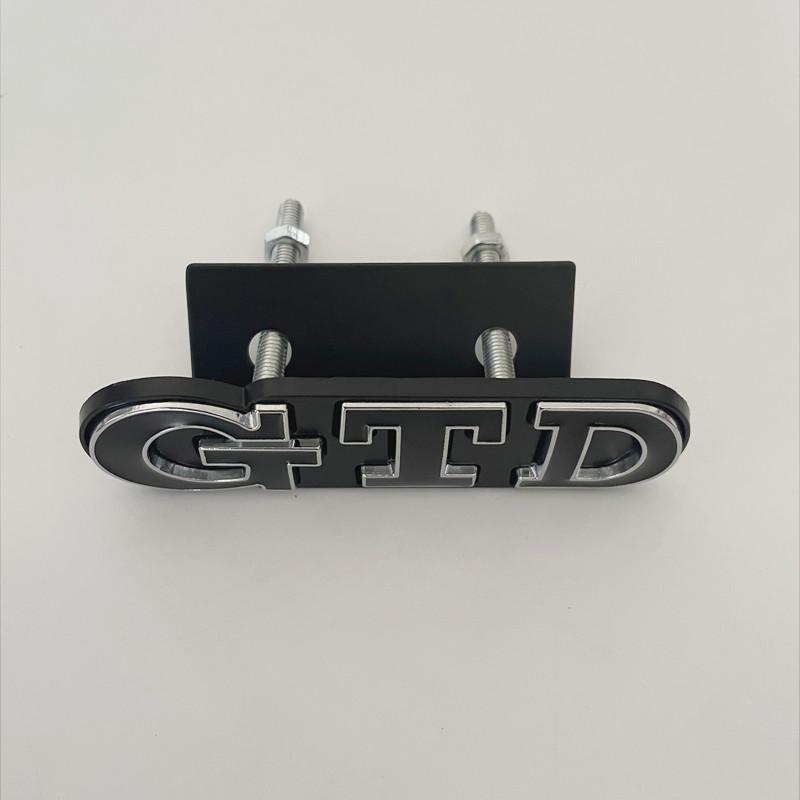 3D Metal Front Grille GTD Logo Emblem Rear Trunk Badge Stickers For Volkswagen VW Golf 2 4 5 6 7 R MK2 MK3 MK4 Car Accessories BA5