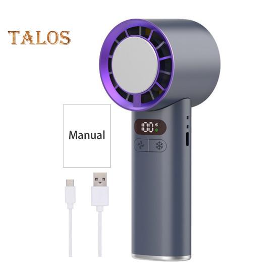 Ручной турбовентилятор 100 скоростей ветра, регулируемый сильный поток воздуха, низкий уровень шума, перезаряжаемый портативный мини-вентилятор охлаждения