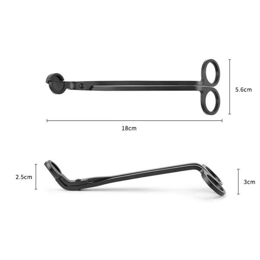 Cutter Round Head Scissors Trim Wick Stainless Steel Candles Core Shears Safety