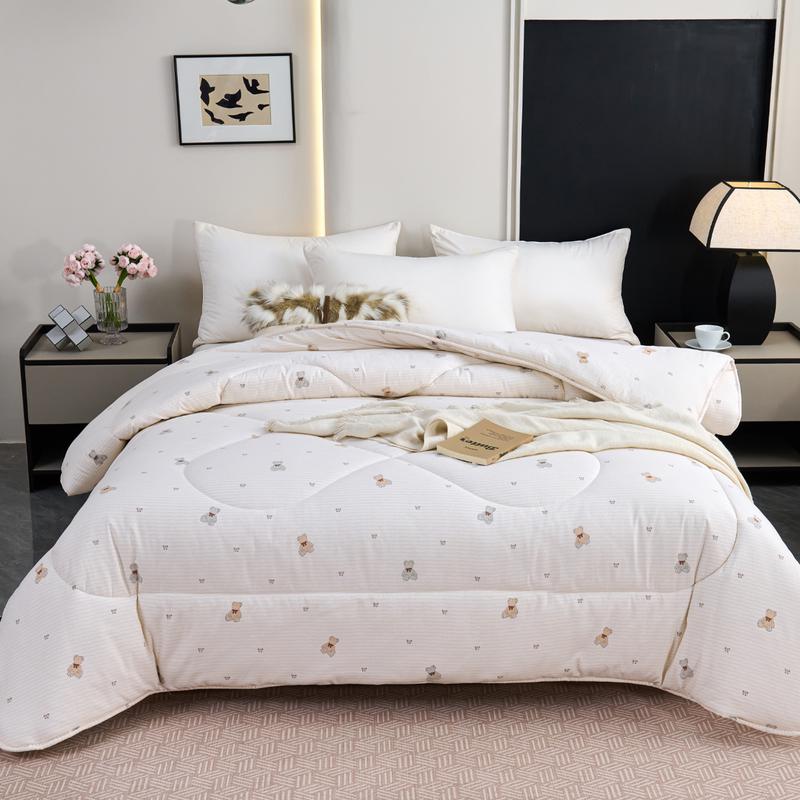 ZMNXG Bear Fun All-Season Fleece Quilt