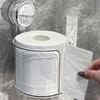 Tissue Box Wall-Mounted Roll Paper Holder with Vacuum Suction Cup Easy Installation Tissue Organizer for