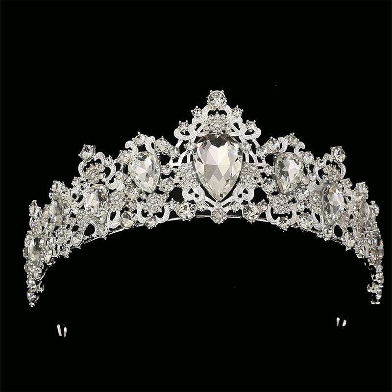 Свадебная повязка на голову из сплава в стиле ретро в стиле барокко, ювелирные изделия, новая корона на день рождения, аксессуары для волос класса люкс