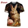 Newest Funny Cute And Cool Rabbit 3D Print T-Shirts Men Women Short Sleeve T Shirt Oversized Harajuku Tees Tops Kids Clothing