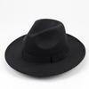 Unisex Retro Street Style Wide Brim Fedora Hat - Imitation Wool Felt Jazz Hat