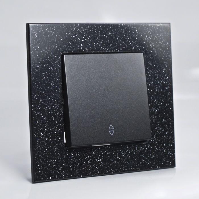 Plaque de finition corian quartz 1 poste 84x87x10mm