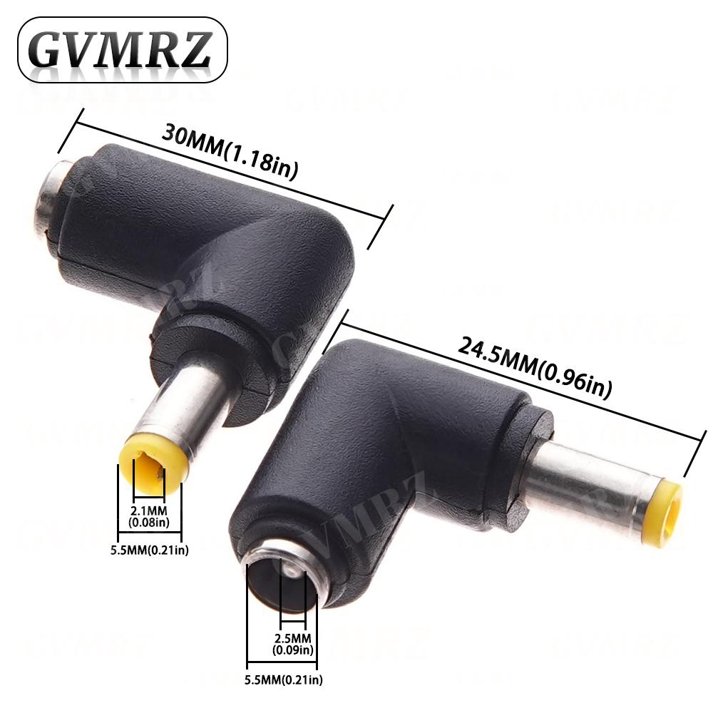5PCS DC 5.5*2.1 Female to 5.0*3.0 5.5*2.5 4.0 / 4.8*1.7 5.5*1.7 3.5*1.35 mm Male Power Jack DC Plug Laptop Connector