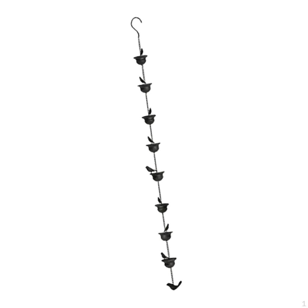 Bird Rain Chains for Gutters Pouring Cups Display Bath Rainwater Catcher Chain Replacement