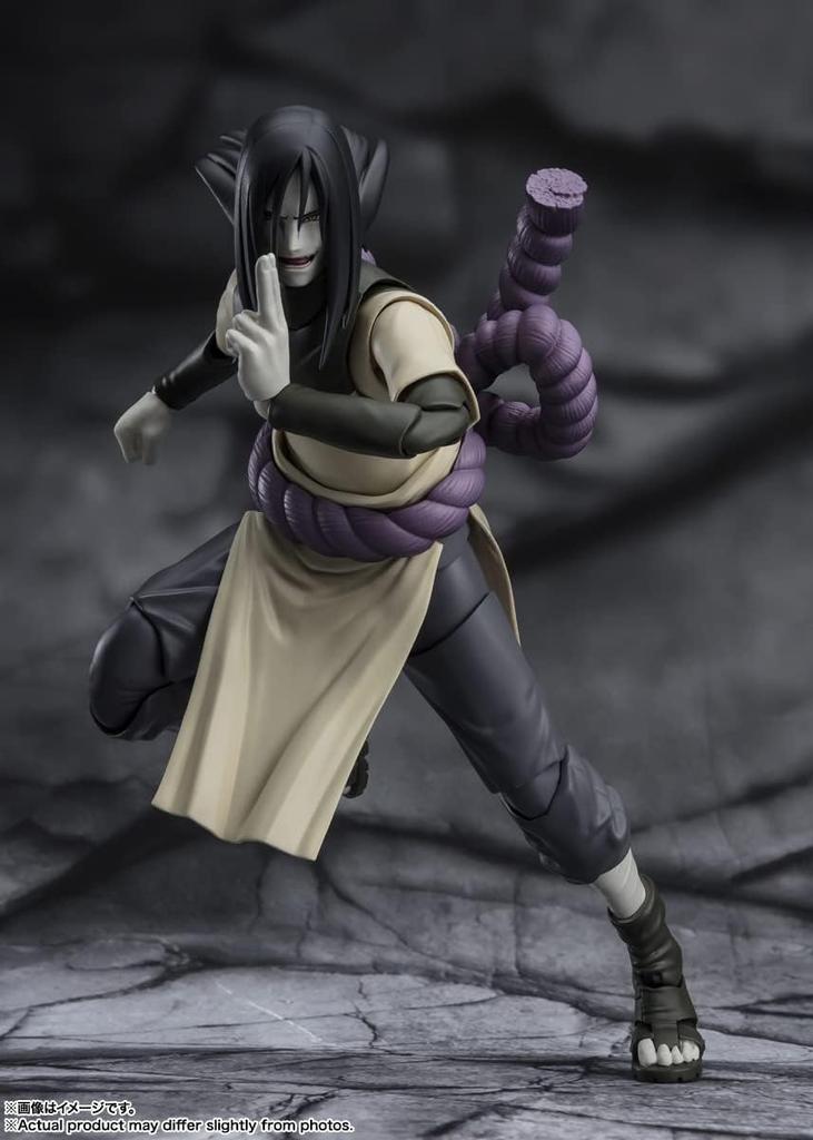 SHFiguarts НАРУТО Орочимару - Искатель истины в поисках вечности - Подвижная фигурка, окрашенная в цвет АБС и ПВХ, примерно 150 мм.