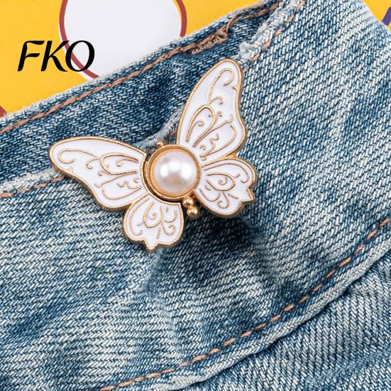 Skirt Fashion Accessory Pin Waist Tightener Butterfly Pins, No-Sew Pants Tighteners, Removable No Tools Clothing Adjuster Pins for Loose Jeans