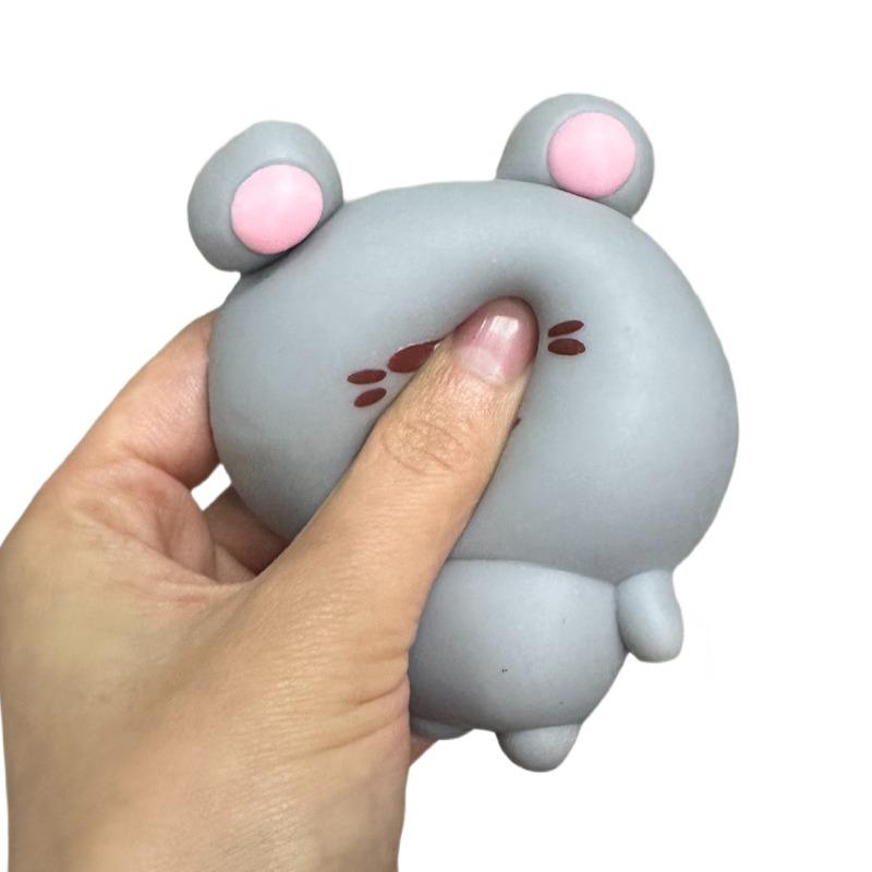 Кавайная мягкая игрушка-пищалка для мыши, абстрактное животное, сквиши, фиджет-игрушка, забавная игрушка для снятия стресса, липкая игрушка, мягкая пищалка-антистресс, подарок
