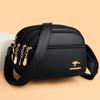 Soft Bag Bag Female Three-layer Large Capacity Single Shoulder Crossbody Bag All Match Middle-aged Mother