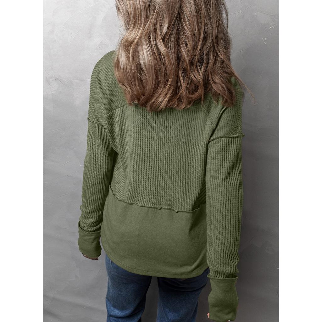 GMXIA Осенне-зимняя женская повседневная рубашка однотонная с длинным рукавом сращивание однотонная свободная толстовка с капюшоном для женщин