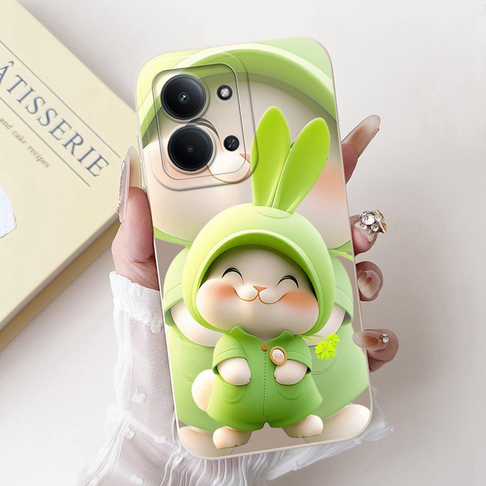 Для Xiaomi Poco C85 4G Милый Кролик Кошка Мультяшный Чехол Для Poco C85 C 85 4G Ударопрочный Мягкий Силиконовый Чехол