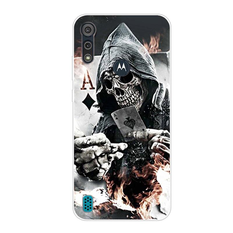 For Motorola Moto E6S 2020 Case Shockproof Soft Silicone TPU Back Cover For Moto E6S 2020 E6i Phone Cases E 6S Case Cute Cartoon
