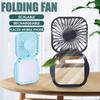 1 шт. USB подвесной шейный настольный портативный вентилятор с зеркалом