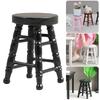 Realistic Wood Stool Zakka Realistic Pretend Play for Role Display Round Top Stool Model Vintage Stool 1:12 Doll House