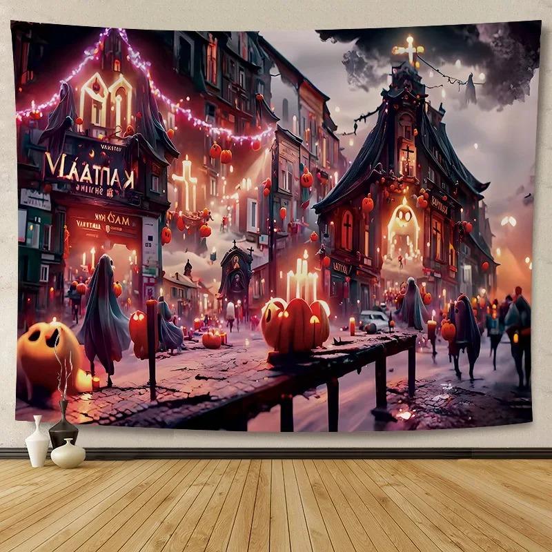 Halloween Decoration Background Cloth Hanging Cloth Wall Renovation Home Living Room Room Decoration Party Decoration