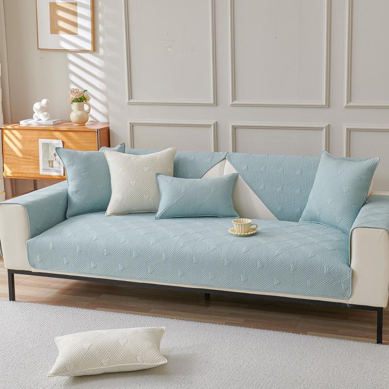 Sofa Cushion Pure Cotton Four-Season Universal Fabric Non-Slip Sofa Cover Cover Cloth Modern Simple And Advanced Cotton Seat Cushion