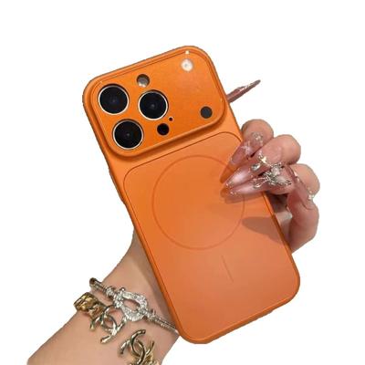Новый Магнитный Мгновенный 17 Чехол для Телефона для Apple 17PROMAX Милый Воздушная Подушка Защита от Падения Матовый Тонкий Магнитный Чехол
