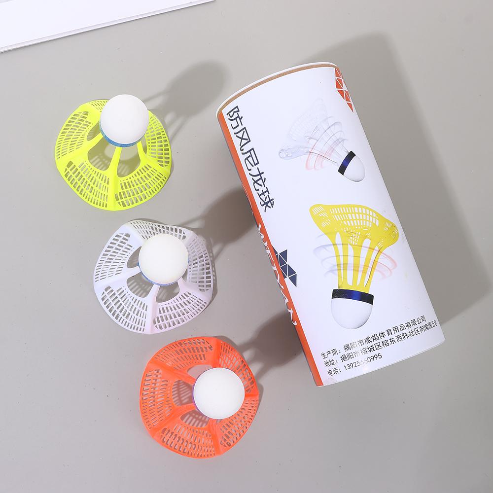 Durable Stable Multicolor Shuttlecock Ball Training Accessoires Wind Resistance Windproof Badminton