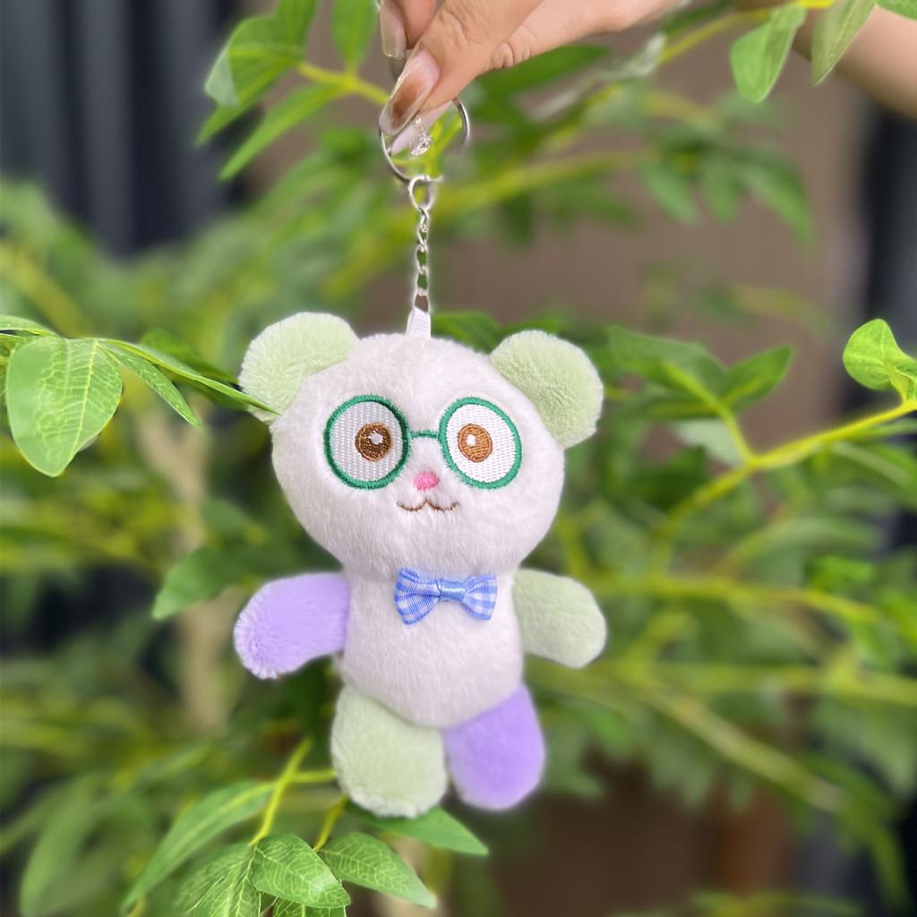 Plush Colorful Whimsical Bear Doll Keychain In Various Colors For Kids Adults And