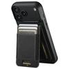 SUTENI H17 For iPhone 17 Pro Magnetic Case Card Slots Leather+TPU Kickstand Phone Cover