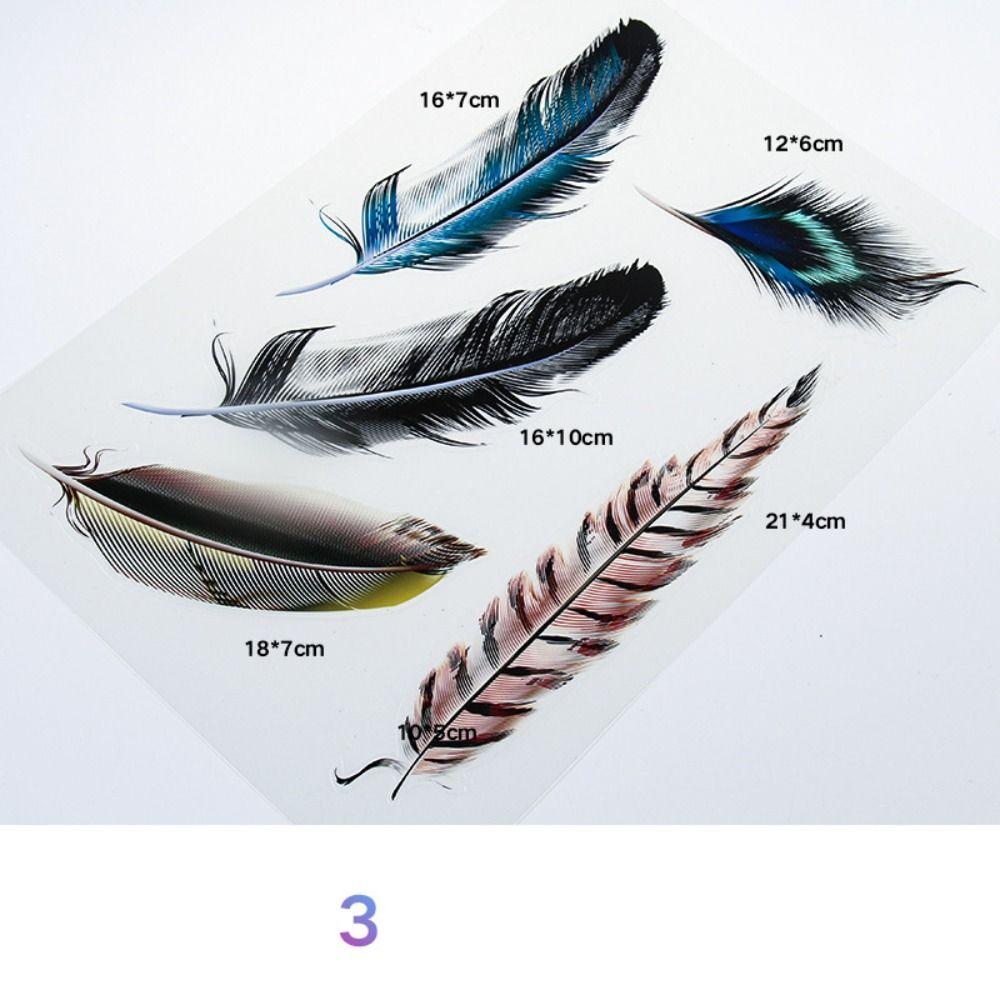 Car Modified Car Decal Feather Rear Trunk Sticker Creative Decoration Window