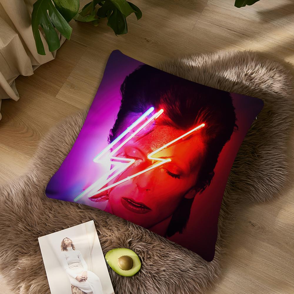 Singer S-David B-Bowie Pillow Case Living Room Home Sofa Office Shop Cover Printing Comfort Decoration Nordic Simplicity