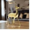 Brass Deer Statue | Height-22 cm Aprrox. | Vastu Idol for Home and Office | Zonal Placement-West/WNW | Pack of 2 |