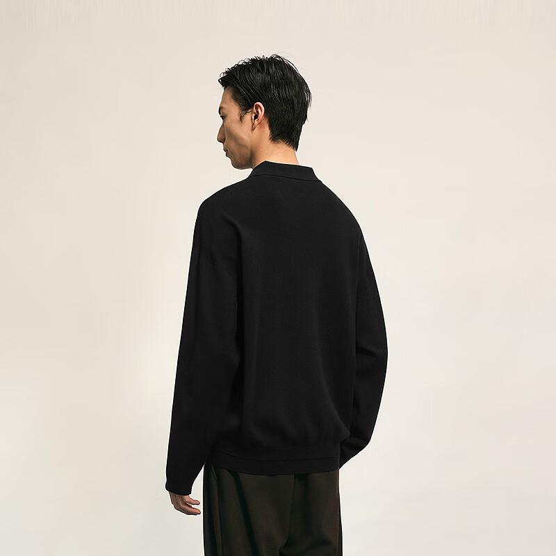 Мужская трикотажная рубашка поло CROQUIS с длинным рукавом H-типа Осень 2025