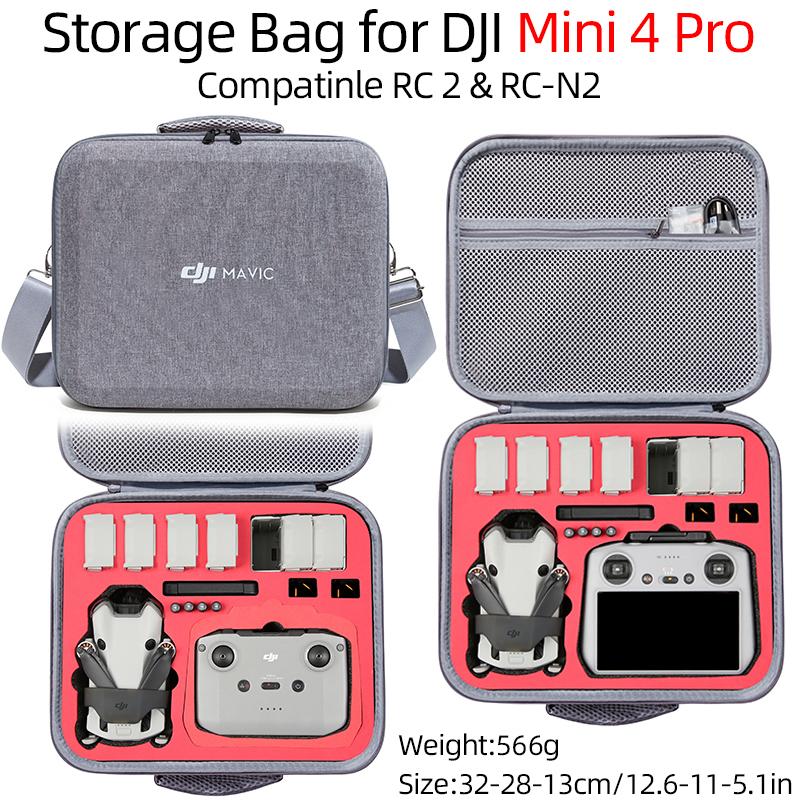 For DJI Mini 4 Pro Portable Storage Bag For DJI Mini 4 Pro Carrying Case Travel Shoulder Bag Handbag Drone Accessories Case