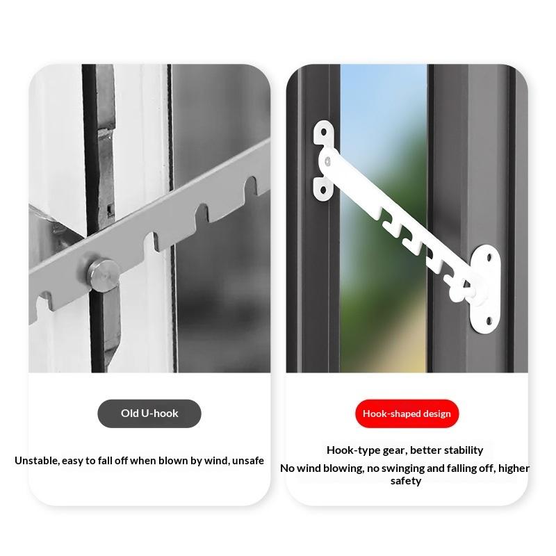 1 шт. Регулируемый ограничитель положения окна, защелка, ветрозащитный упор, стопор для поворотно-откидной створки, блокирующий замок.