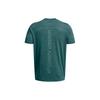 Under Armour Letter Logo Print Crew Neck Short Sleeve T-Shirt Men Tops Ocean-Green 1382799-449
