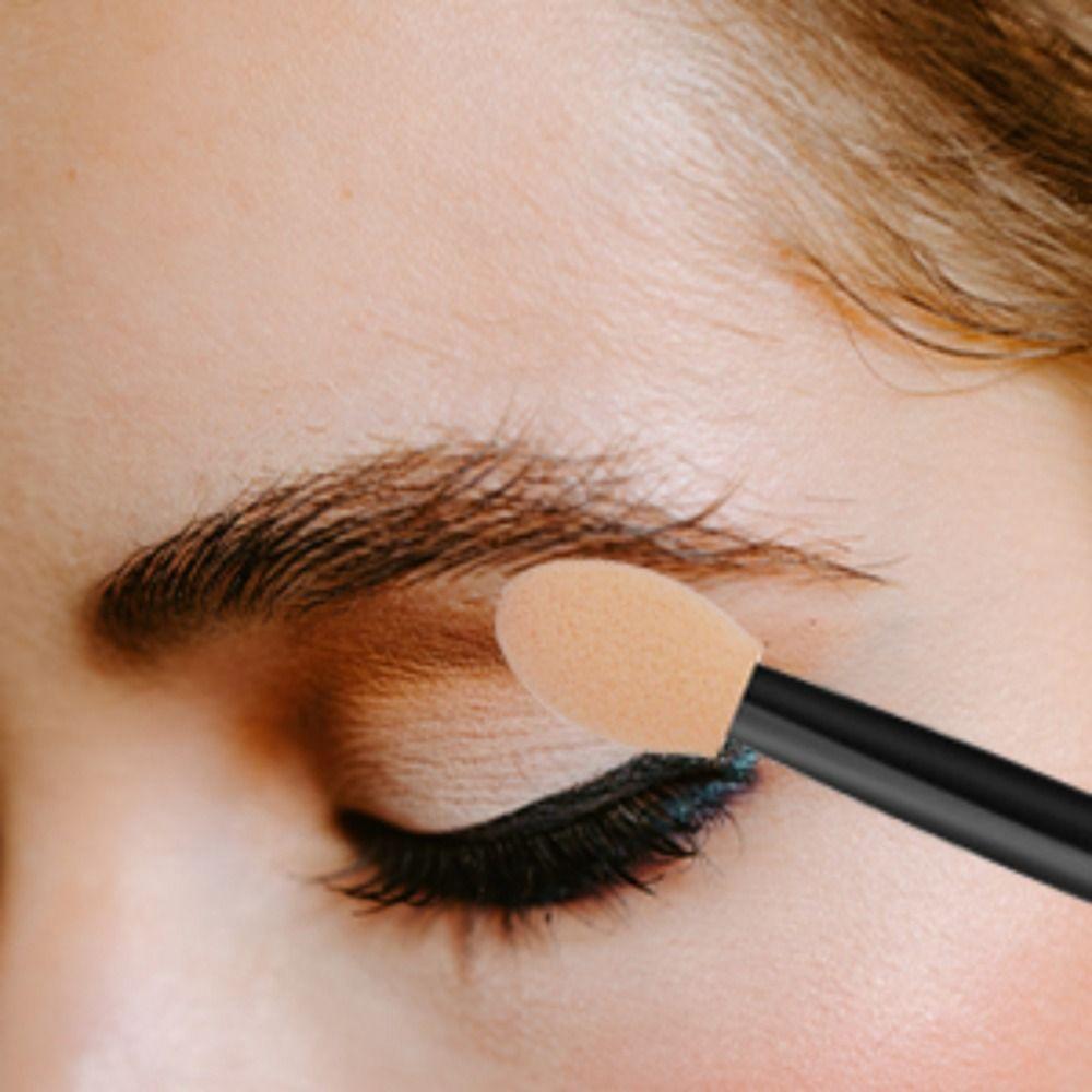 100 шт. Одноразовые аппликаторы для теней для век, двусторонние палочки для теней, инструмент для макияжа