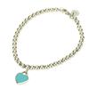 Б/У TIFFANY&Co. браслет Return to Silver925/бриллиант 6г Серебро TIFFANY & Co. Синий 1PD