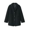 MUJI Recycled Wool Blend Jacket Size BD0ZFA4A Women's Coat, Black, XL,