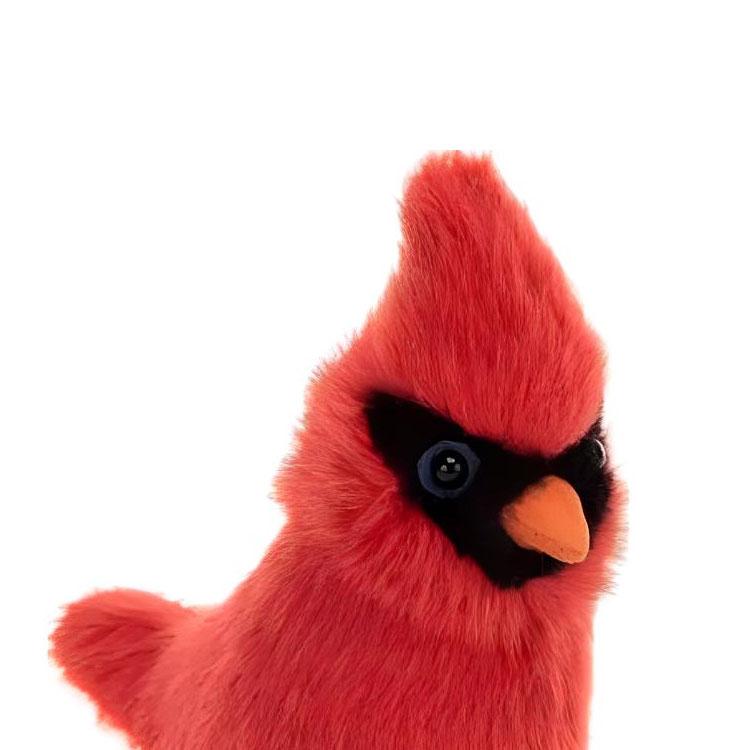 JELLYCAT Коллекция Птицы Североамериканский Красный Кардинал Красный Верхний Епископ Птица Куклы Плюшевая Кукла 10,1 см Высота