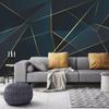 Luxury 3D Wall Mural Modern Design Geometric Abstract Lines Background Wallpaper For Living Room Bedroom Home Decor