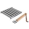 Hot Dog Roller Rack with Wooden Handle BBQ Sausage Roller Rack Steamer