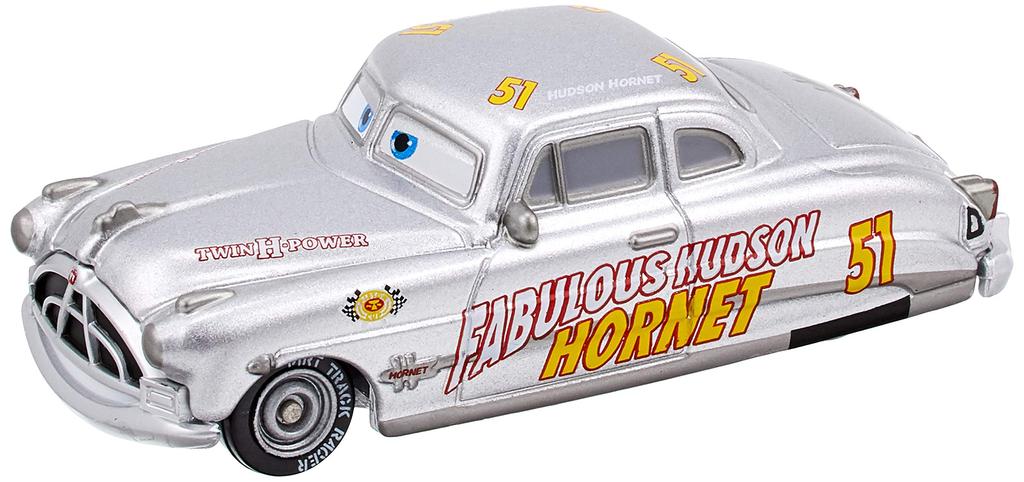 Disney Cars Cars Tomica Doc Hudson Racer C-40 (Серебряный тип)