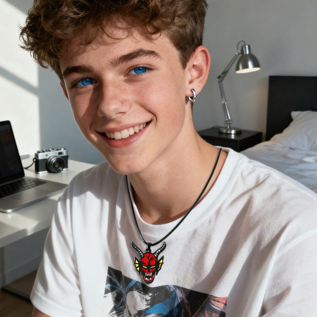 Модное ожерелье-медиатор, подарок для фанатов, готическое ожерелье, трендовое ожерелье-подвеска с ремешком