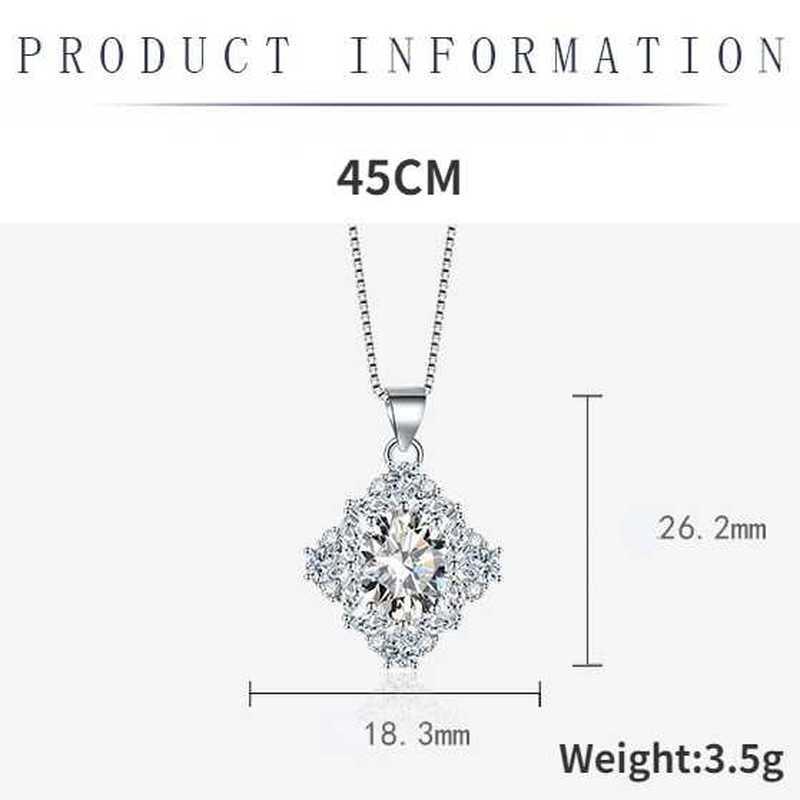 Sace Gems Классический роскошный циркон для женщин кулон ожерелье ювелирные изделия свадебное обещание вечерние подарок