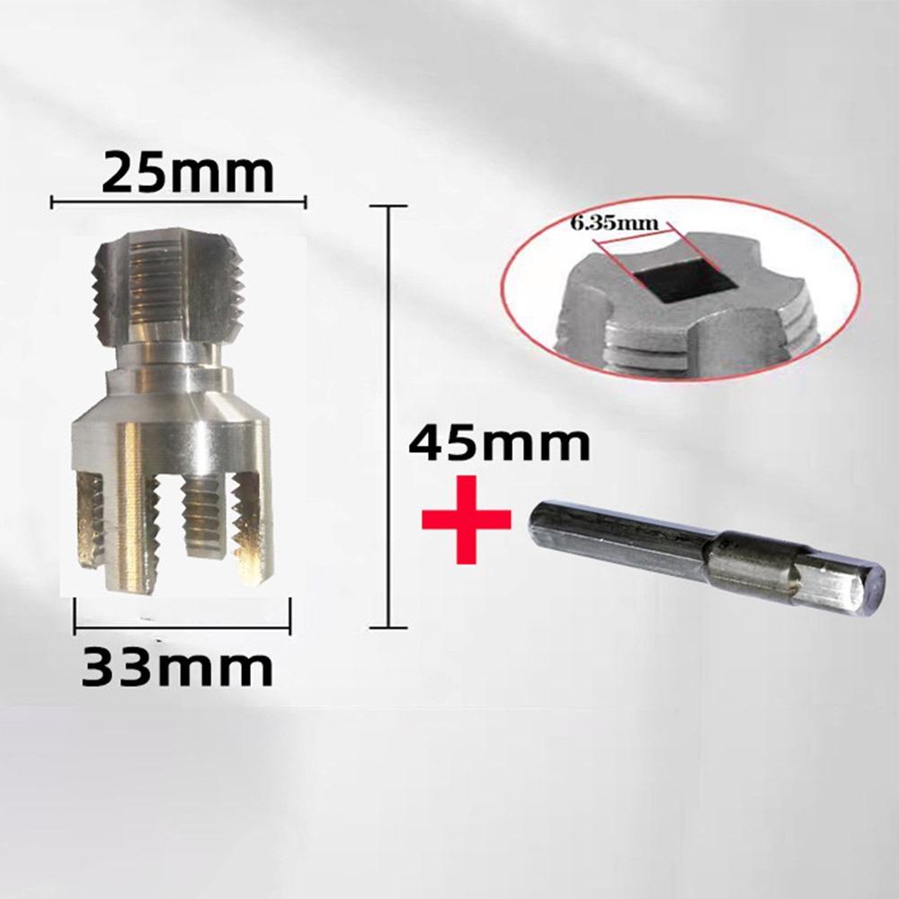 4/6 Points Pvc Pipe Threader Kit Internal/External Thread Fast Thread Tap PPR Water Pipe Opener Tap Waterpipe Tapping Tool