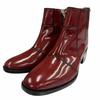 Pristine DIOR short boots HEEL BOOTS Red Patent leather mens Used