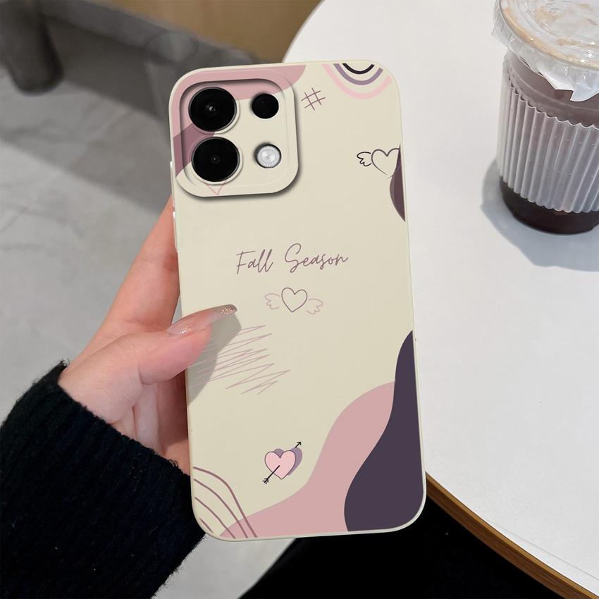 Для Oppo K12 A5 A5X Realme 5 6 7 8 9 10 Pro Plus чехол для телефона Pretty Love Heart Pattern Мягкий силиконовый улучшенный защитный чехол от падения для Oppo Shell