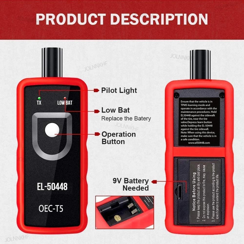 Xiaomi Датчик системы контроля давления в шинах EL-50448 OBD2 Автомобильный TPMS OEC-T5 Для Opel/GM Инструмент сброса TPMS EL50448 Механический тестер