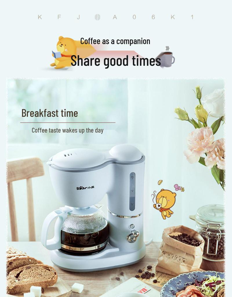 Dual-Use Automatic American Drip Coffee & Tea Maker for Home and Office