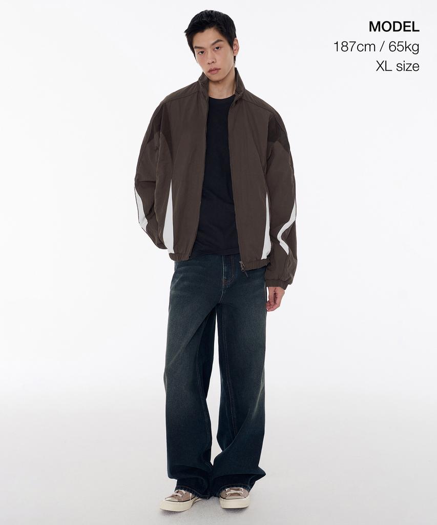 Musinsa Standard Oversized Retro Track Jacket [Brown]