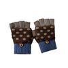 Children's Gloves Autumn and Winter Korean Version Girls Writing Flip Five Fingers Boys Keep Warm Half Fingers Going To School
